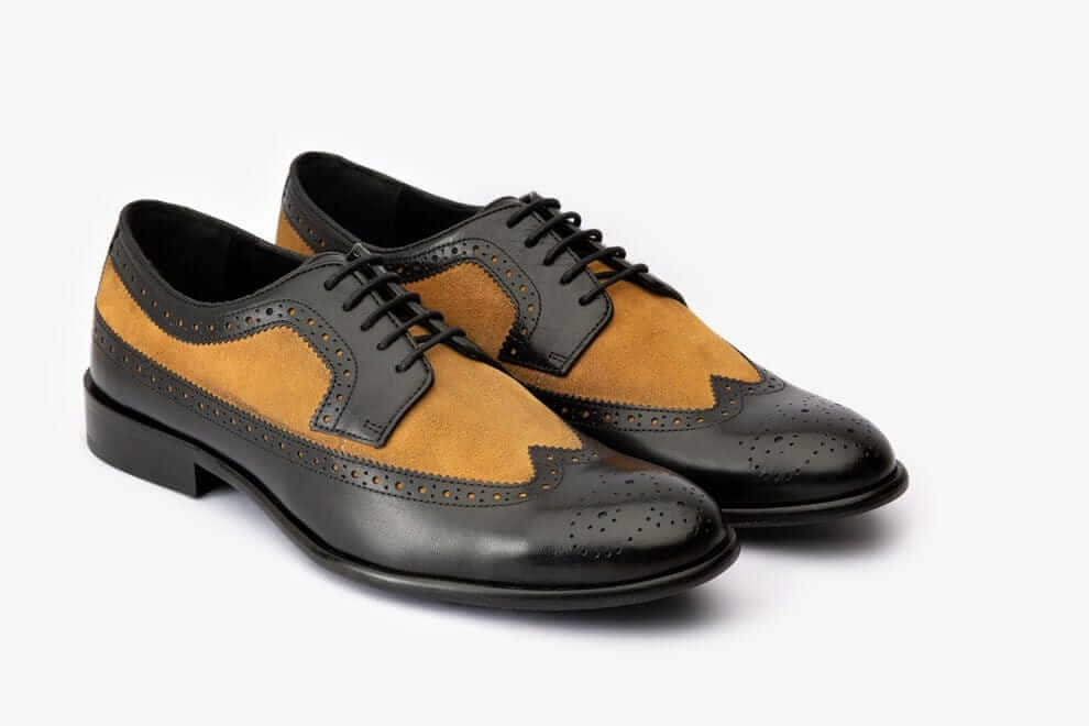 Eils Premium Black lace-up Derby Leather Shoe