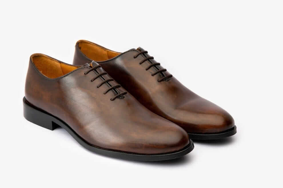 Pren Brown Handpainted Shoes